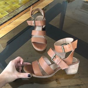 Madewell block heel leather sandals